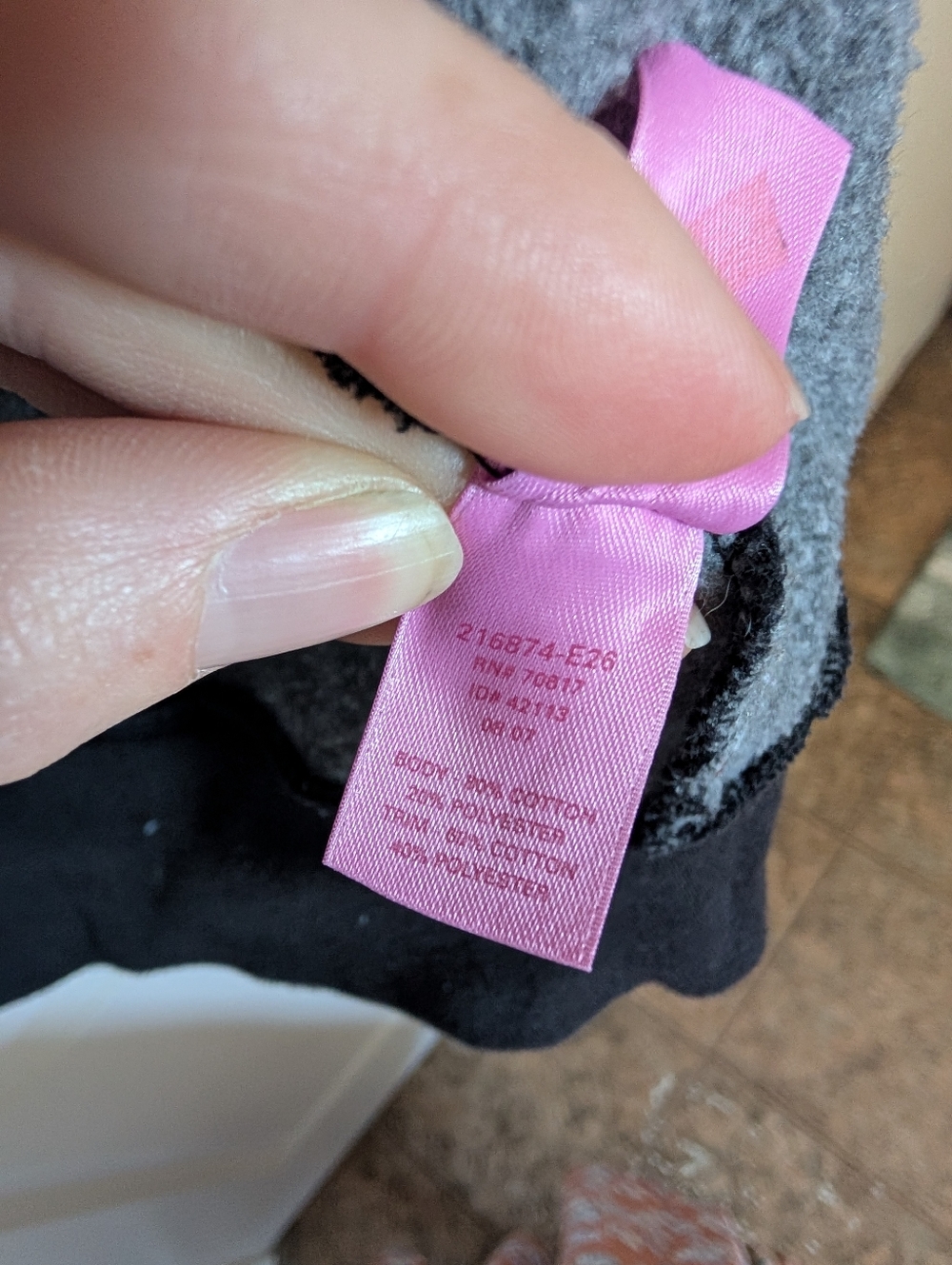 PINK Victoria's Secret Black Vintage Bedazzeled Hoodie - Picture 6 of 7